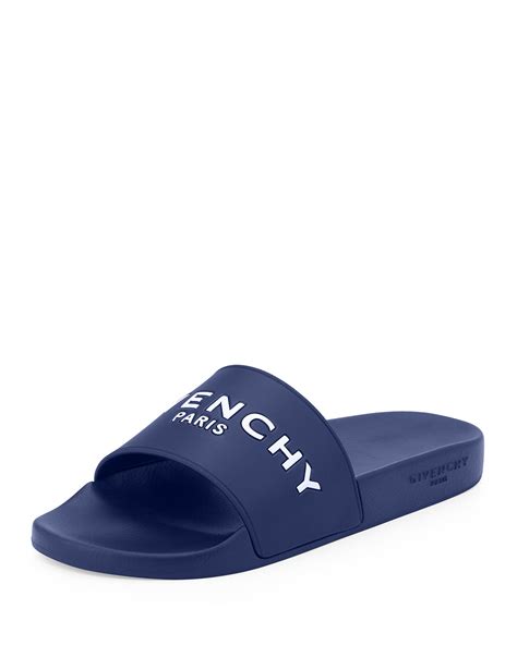 givenchy slides mens blue